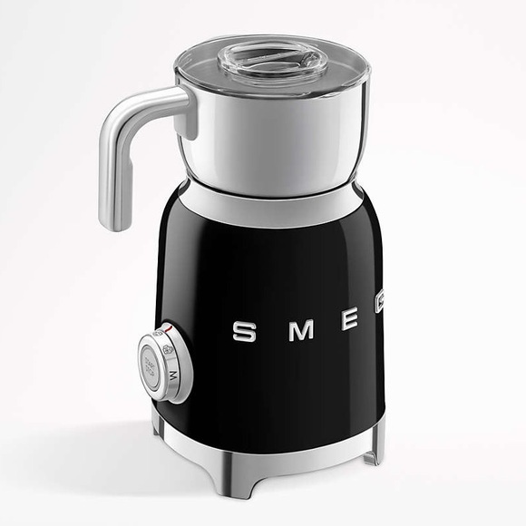 SMEG Black Retro Milk Frother — NEVER USED!